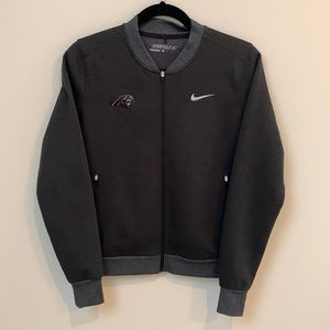Nike Golf Carolina Panthers Woman's Jacket Black and Gray Size Medium NWOT